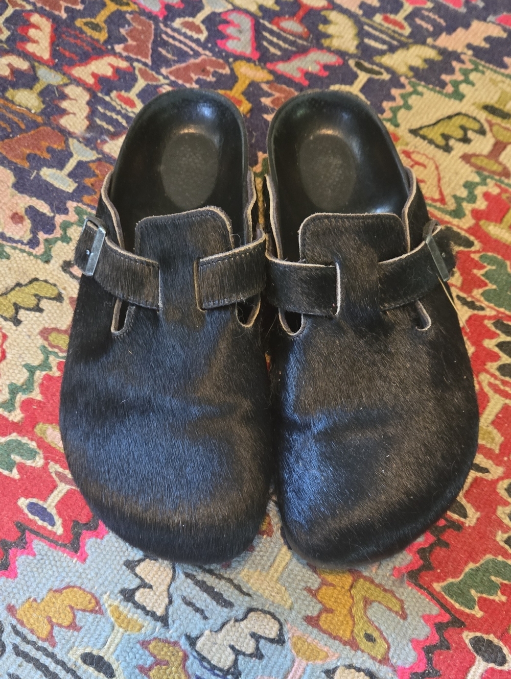 Birkenstock Calf Hair Boston Clogs
